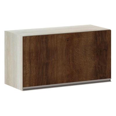 Armário Basculante 70cm 1 Porta Legno Crema C/Nogueira