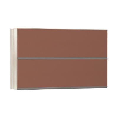 Armário Basculante Duplo 120cm 2 Portas Legno Crema C/Gaia