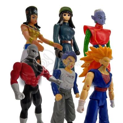 Kit 6 Bonecos Dragon Ball Vegetto Ssj3 Jiren Trunks