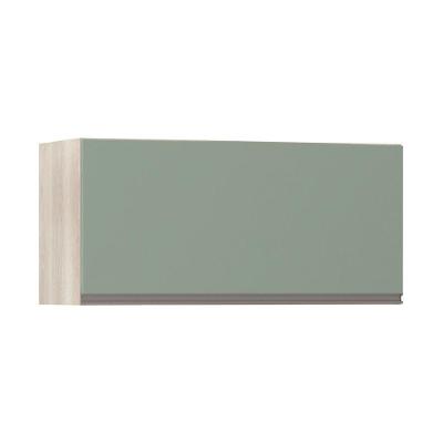 Armário Basculante 80cm 1 Porta Luci Legno Crema C/Verde