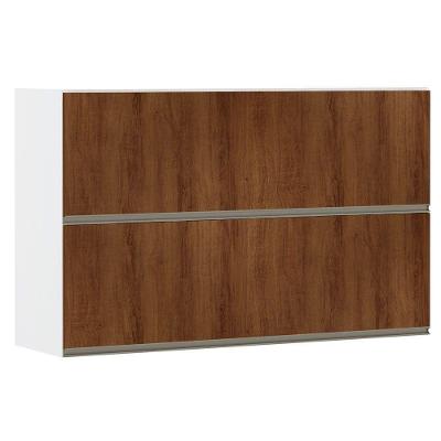 Armário Basculante Duplo 120cm 2 Portas Branco Polar