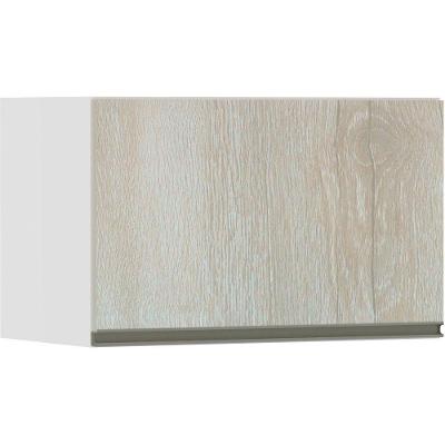 Armário Basculante 60cm 1 Porta Branco Polar C/Legno Crema
