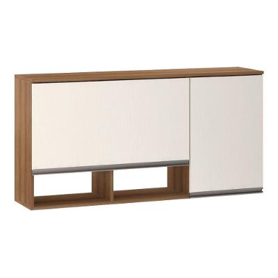 Armário Aéreo 120cm 2 Portas Basculantes C/Nichos Diana