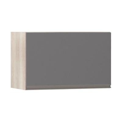 Armário Basculante 60cm 1 Porta Legno Crema C/Cinza Puro
