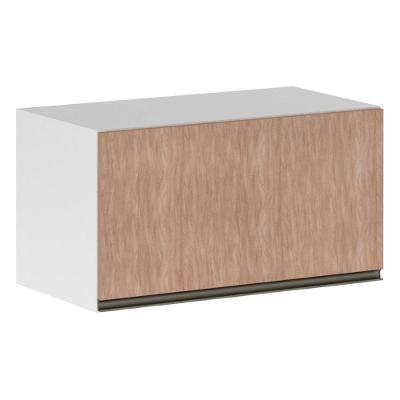 Armário Basculante 70cm 1 Porta Branco Polar C/Cumaru