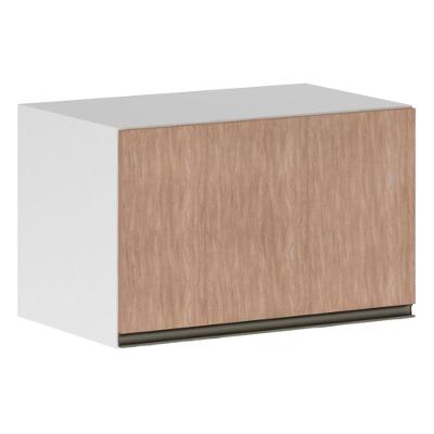 Armário Basculante 60cm 1 Porta Branco Polar C/Cumaru