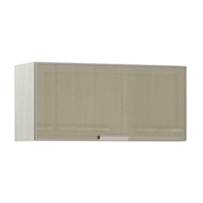 Armário Basculante 80cm 1 Porta C/Vidro Reflecta Bronze