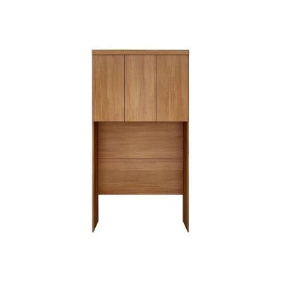Armário Ponte Modulado Aéreo Solteiro Rizon C- 3 Portas Cor Cumaru - Novo Horizonte
