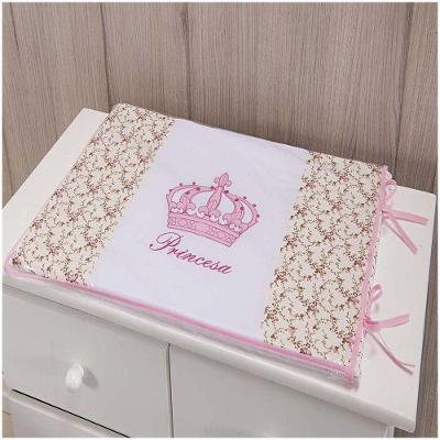 Trocador de Bebe 02 Peças 70x50cm Princesa Imperial Rosa