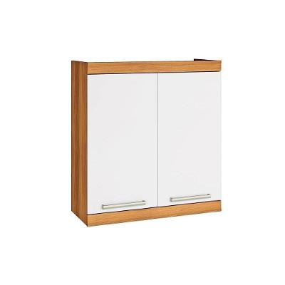 Módulo Cozinha Nesher Burguesa Armário  c/ 2 Portas Freijó/Branco