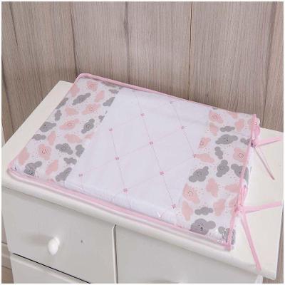 Trocador para Cômoda de Bebe 02 Peças 70x50cm Nuvem Rosa
