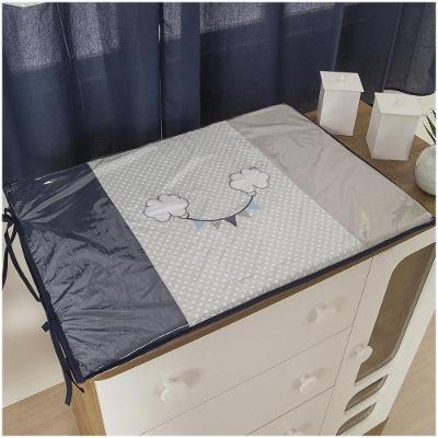 Trocador para Cômoda de Bebe 02 Peças 70x50cm Balão Azul