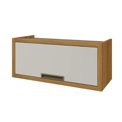 Módulo Cozinha Nesher Imperatriz Armário  c/ 1 Porta Basculante Freijo/Off White