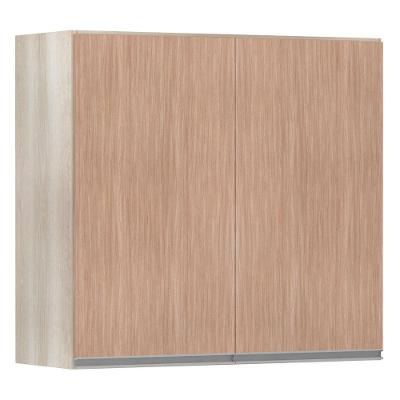 Armário Luciane 80cm 2 Portas Lis Legno Crema C/Cumaru