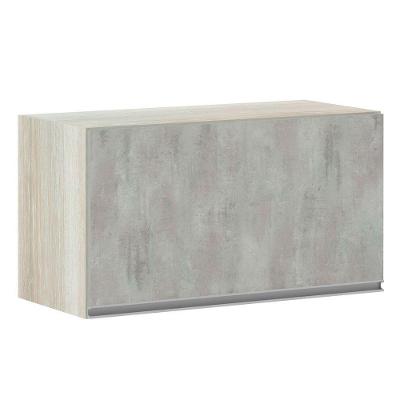 Armário Basculante 70cm 1 Porta Lis Legno Crema C/Concreto
