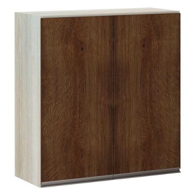 Armário Luciane 70cm 2 Portas Luci Legno Crema C/Nogueira