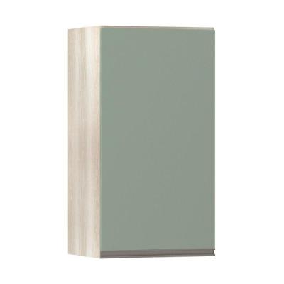 Armário Luciane 40cm 1 Porta Luci Legno Crema C/Verde Jade