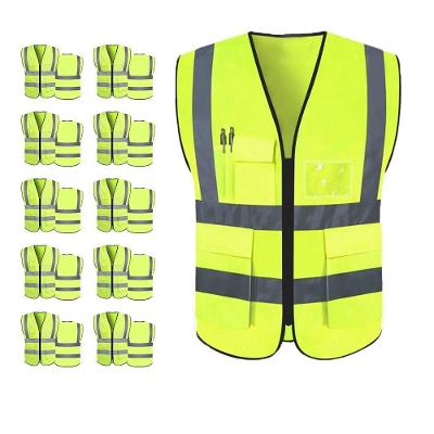 Colete Faixa Sinalizador Refletivo Kit 10 Unidades Epi Segurança Trabalho Blusao