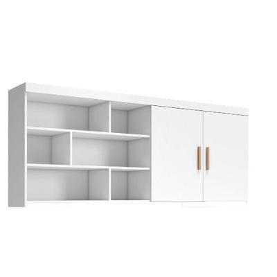 Módulo Aéreo Com 2 Porta E 6 Nichos Chiara Cor Branco Phoenix Baby
