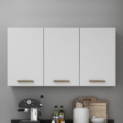 Armário Aéreo 120 Cm 3 Portas São Luis Valdemóveis Branco