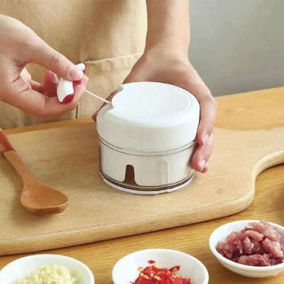 Mini Multiprocessador Triturador Manual 2 Lâminas Inox Alho P