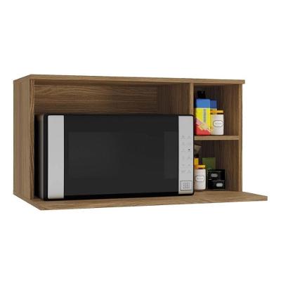 Nicho para Cozinha Botanic M639 p/ Microondas 80cm Nogueira - Kappesberg