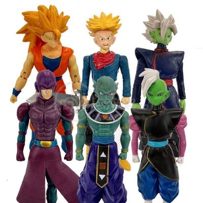 Kit 6 Bonecos Dragon Ball Super Goku Ssj3, Zamasu