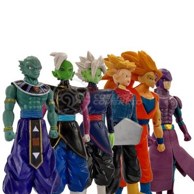 Kit 6 Bonecos Dragon Ball Super Goku Ssj3, Zamasu