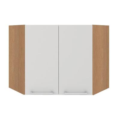 Armário Aéreo Ditália Aspen Canto Carv/branco Cd-214