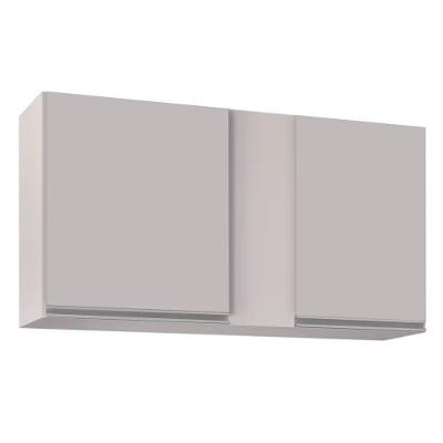 Armário Aéreo De Cozinha 02s Agata 100cm Branco