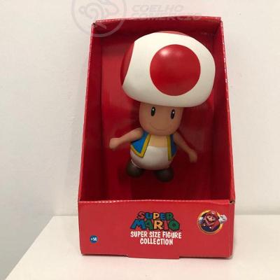 Boneco Action Figure Cogumelo Toad Super Size 20Cm Mario
