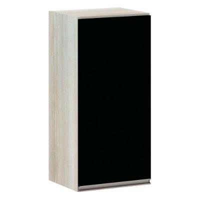 Armário Luciane 35cm 1 Porta Luci Legno Crema C/Preto