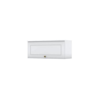 Armário Aéreo 01 Porta Basculante 80 Cm Amy Branco Hp Casa 812 Branco Hp