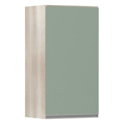 Armário Luciane 40cm 1 Porta Lis Legno Crema C/Verde Jade