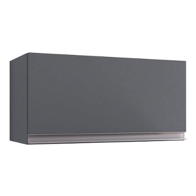 Armário Aéreo 60cm Porta Basculante Andréia Cinza - Ajl Móveis