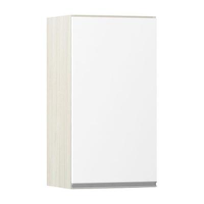 Armário Luciane 40cm 1 Porta Lis Legno Crema C/Branco