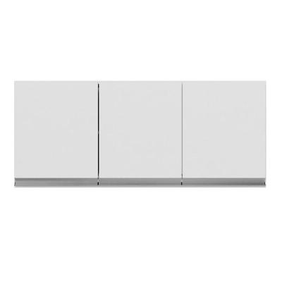 Armário De Cozinha Aereo 3 Portas 120cm Andréia Branco - Ajl Móveis