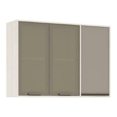 Armário Aéreo 120 Cm 1 Porta 2 Portas Ff C/Mocca Laca