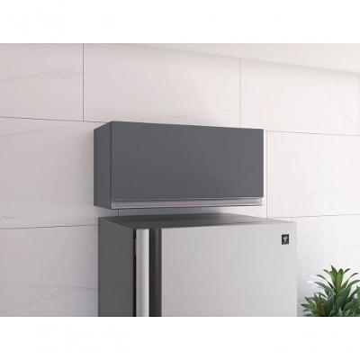 Armário Aereo De Cozinha 60cm Andréia 1 Porta Cinza - Ajl