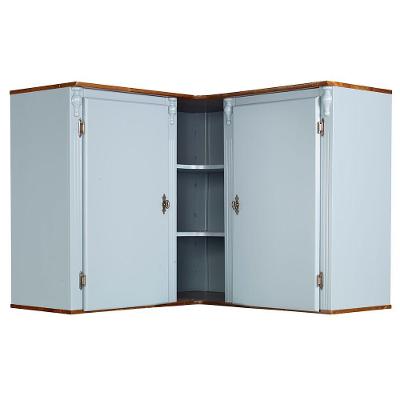 Aéreo De Canto 2 Portas Copenhagen - 5075 Cor Laca - Azul Bebê