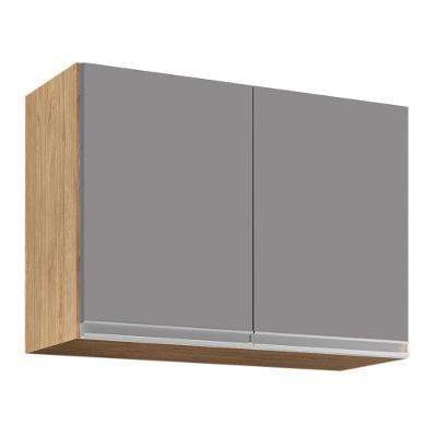 Armário Aéreo 67cm 2 Portas Califórnia Castanho cinza