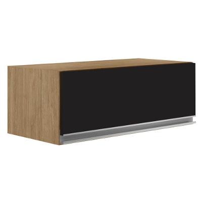 Armário Aéreo Geladeira 70cm Texas Castanho preto