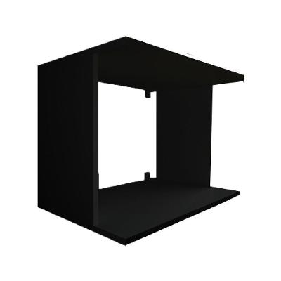 Suporte Microondas Simples Preto Em Mdf
