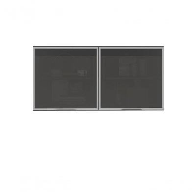 Armário Aéreo 2 Portas De Vidro Lotus 1,20M Grafite