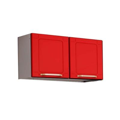 Armário De Cozinha Modulado Colors 6000 2 Portas Branco/Vermelho - Bertolini