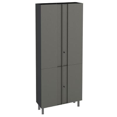 Armário Multiuso Aço Telasul Multibox Cinza/preto