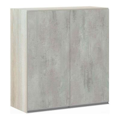 Armário Luciane 70cm 2 Portas Lis Legno Crema C/Concreto