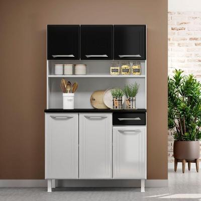 Armário De Cozinha Aço Kit Telasul Topázio Smart Bco/pto