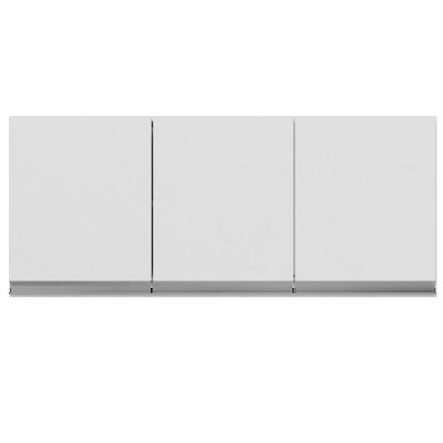 Armário Aéreo Cozinha Andréia 3 Portas 120 Cm Branco 1839