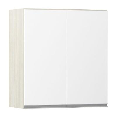 Armário Luciane 70cm 2 Portas Lis Legno Crema C/Branco